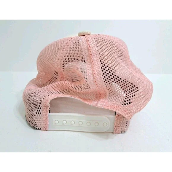LL Bean Trucker Hat Cap Snapback Adjustable Women's Pink Mesh Logo - Picture 3 of 6